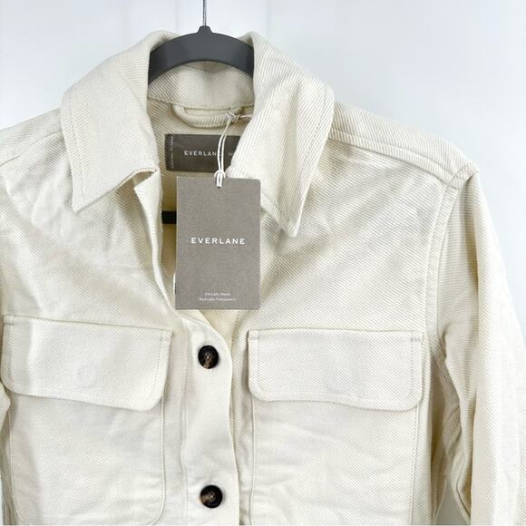 Everlane the oversized shirt jacket Size XXS - Picture 4 of 12